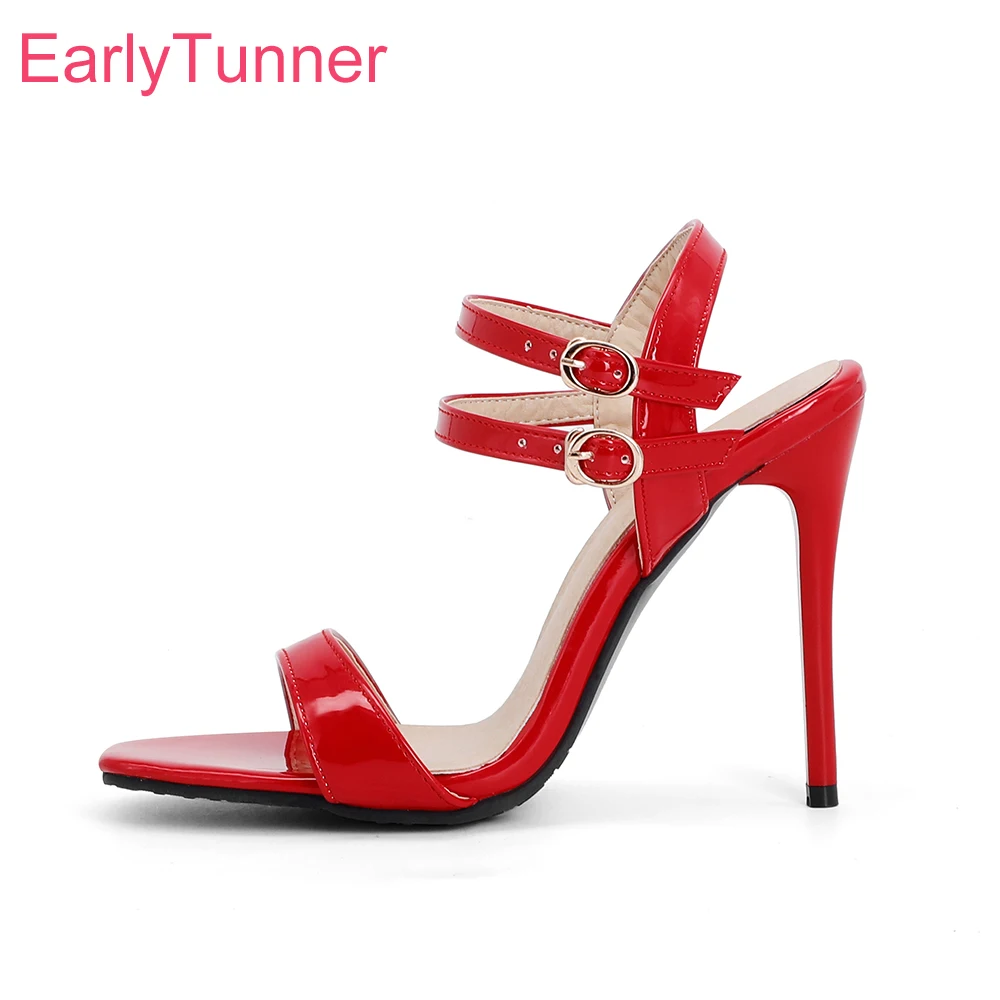 Women Shoes Brand - Nuevas sandalias clásicas rojas y negras
