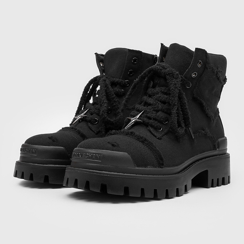 Suede Ankle Boot - Botas de Plataforma de Caña Alta