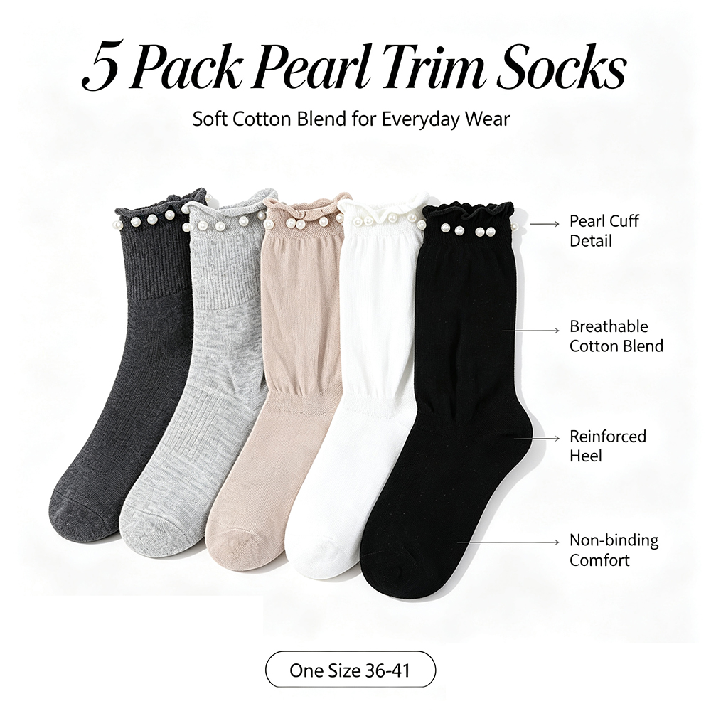 Women'S Shoes For Crews - 5 pares de calcetines de mujer