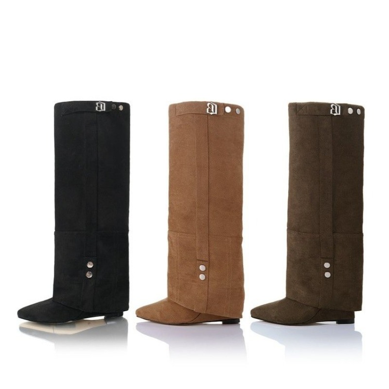 Suede Ankle Boot - Botas de mujer, zapatos cómodos elegantes