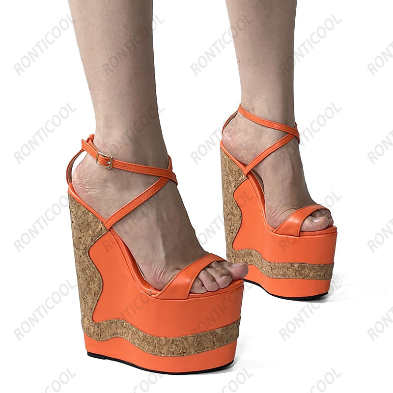 Ronticool, sandalias de plataf - Women'S Shoes Yellow reseña y precio