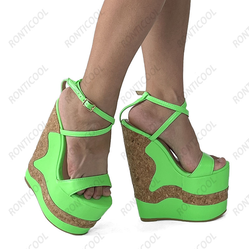 Ronticool, sandalias de plataf - Women'S Shoes Yellow reseña y precio