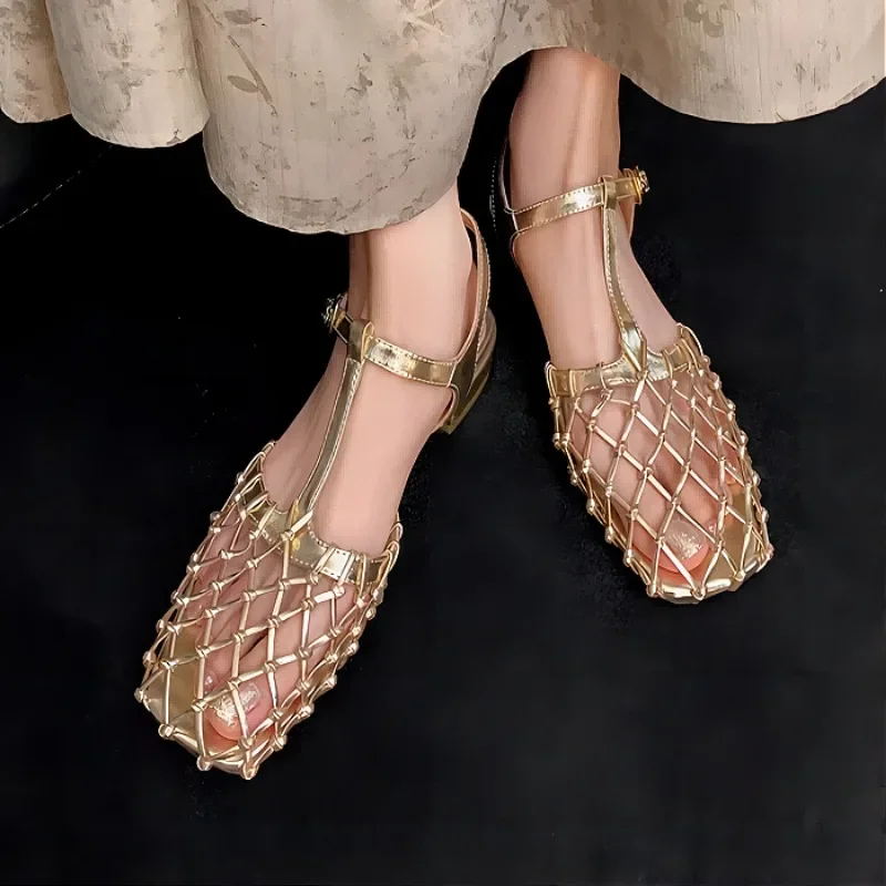 Sandalias de malla tejida para - Women'S Shoes Trending 2025 reseña y precio