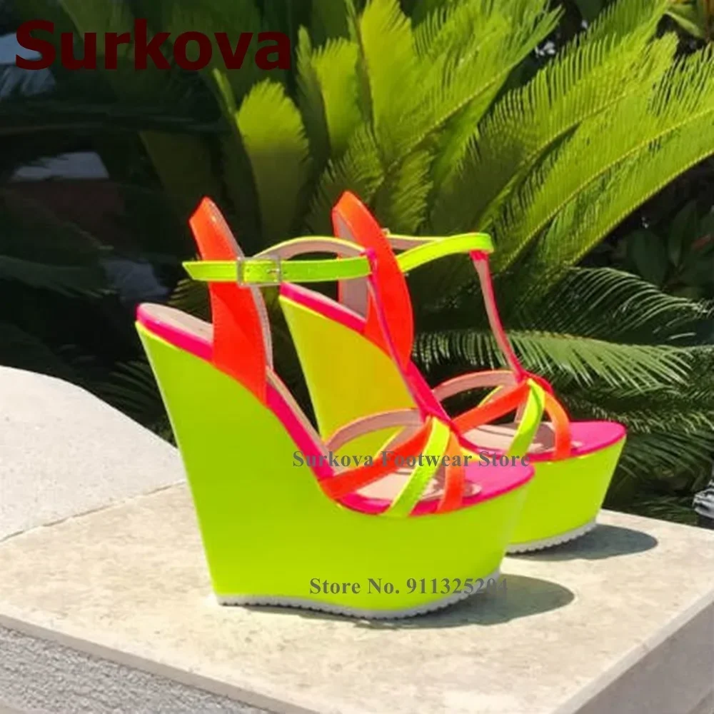 Surkova Sandalias de Tacón de  - Women'S Shoes Yellow reseña y precio