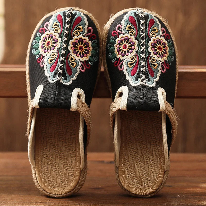 Mules Planas de Lino Casuales  - Women'S Shoes Vegan reseña y precio
