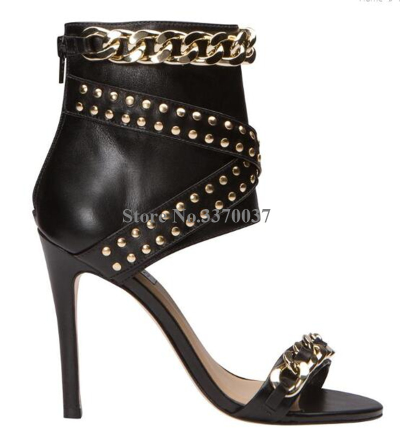 Moda occidental, sandalias de  - Gold Chain Sandal reseña y precio