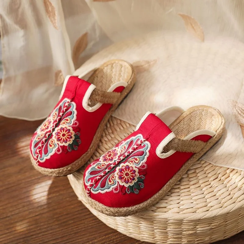 Zapatillas planas de lino con  - Women'S Shoes Vegan reseña y precio
